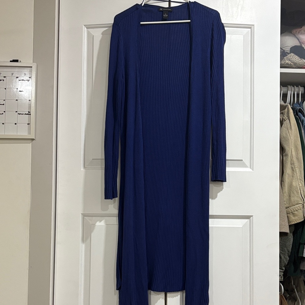 INC International Concepts Blue Long Cardigan